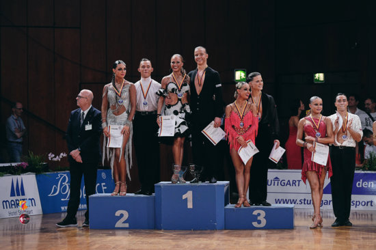 Podium of the WDSF Open Latin Youth