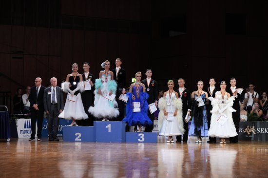 Podium of the WDSF Open Standard Youth